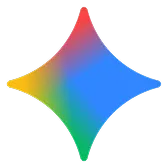 Four-pointed star shape with gradient colors transitioning from red at the top, blue on the right, green at the bottom, and yellow on the left.